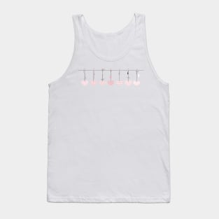 It's a girl hanging pink hearts Tank Top